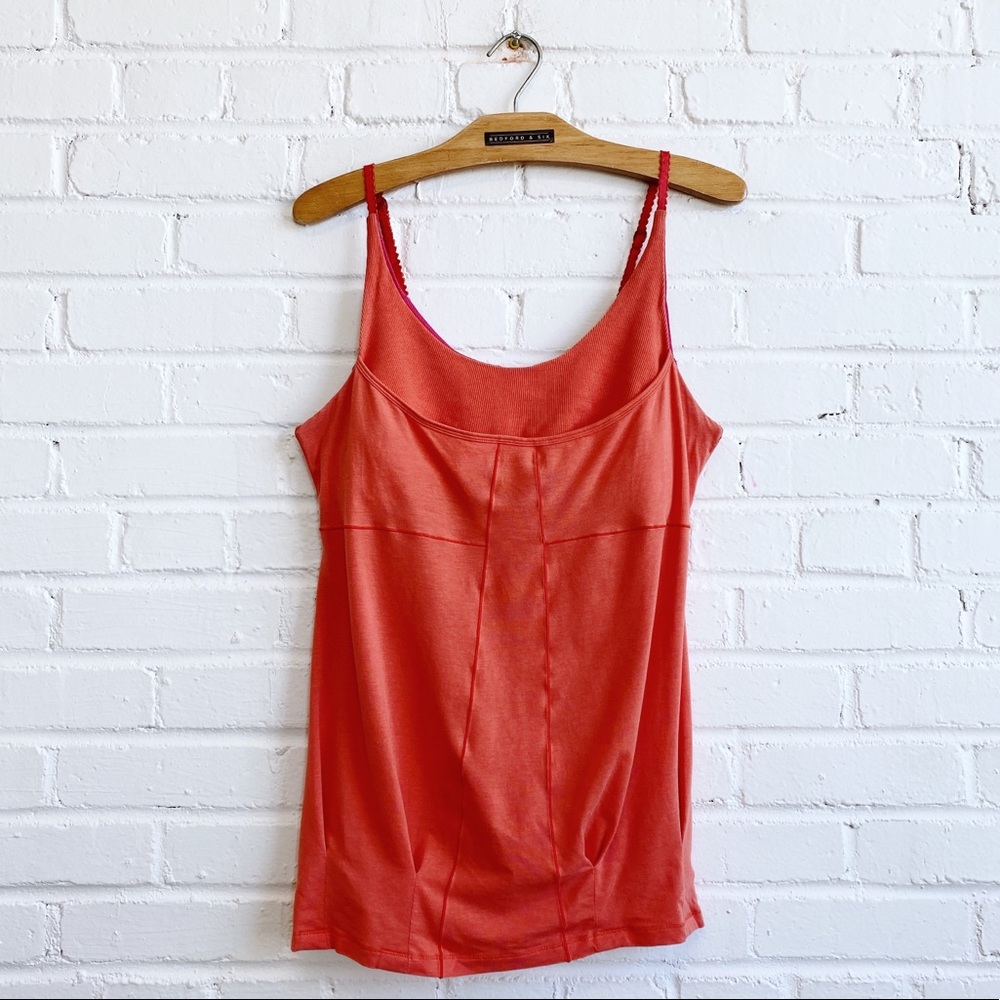 LOLE integrated bra coral camisole sports top